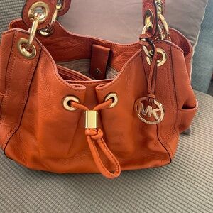 MICHAEL Michael Kors Orange Leather Bag